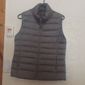Grey down vest